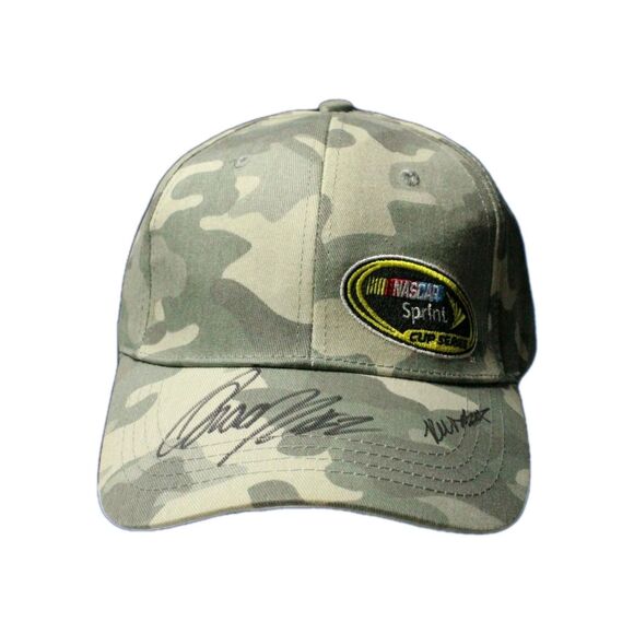 Brad Keselowski Autographed Hat NASCAR Sprint Cup Series Grey Camo Signed No COA - Picture 1 of 10